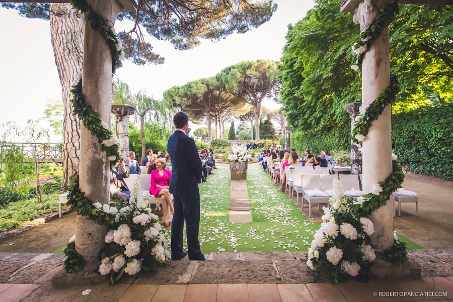 wedding in amalfi ravello villa cimbrone roberto panciatici ...