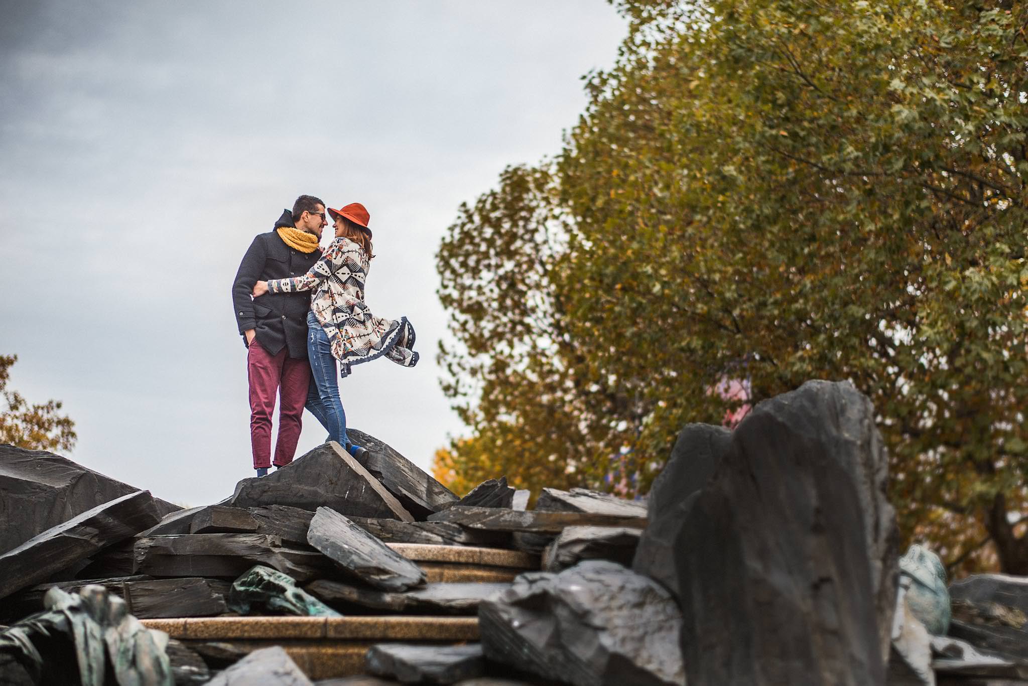 Engagement photography in Berlin creative portrait