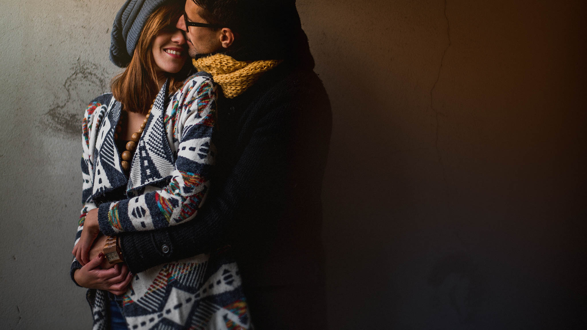 Engagement photography in Berlin creative portrait