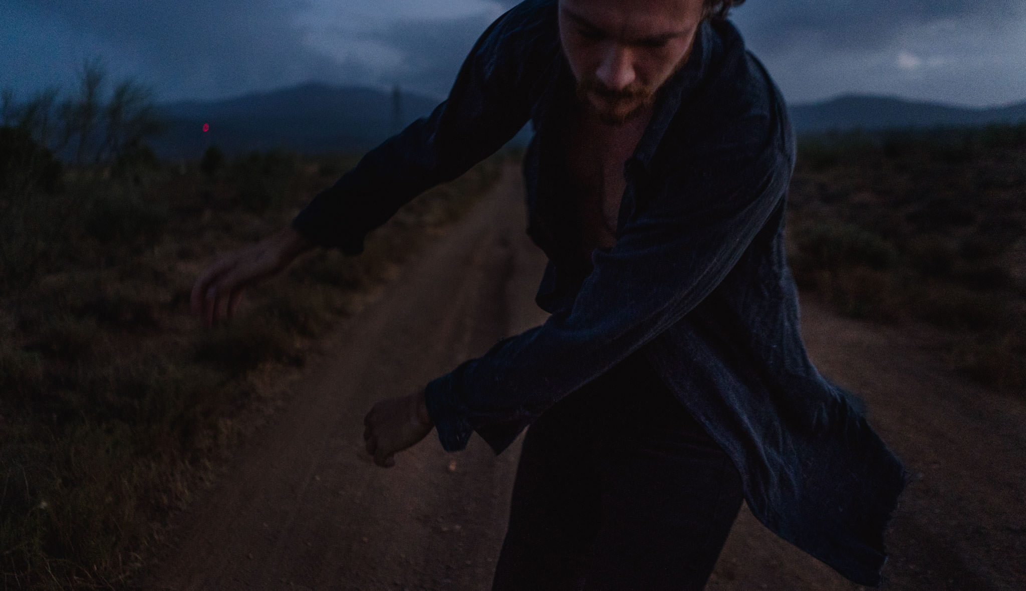 emotional portrait session blue hour granada spain