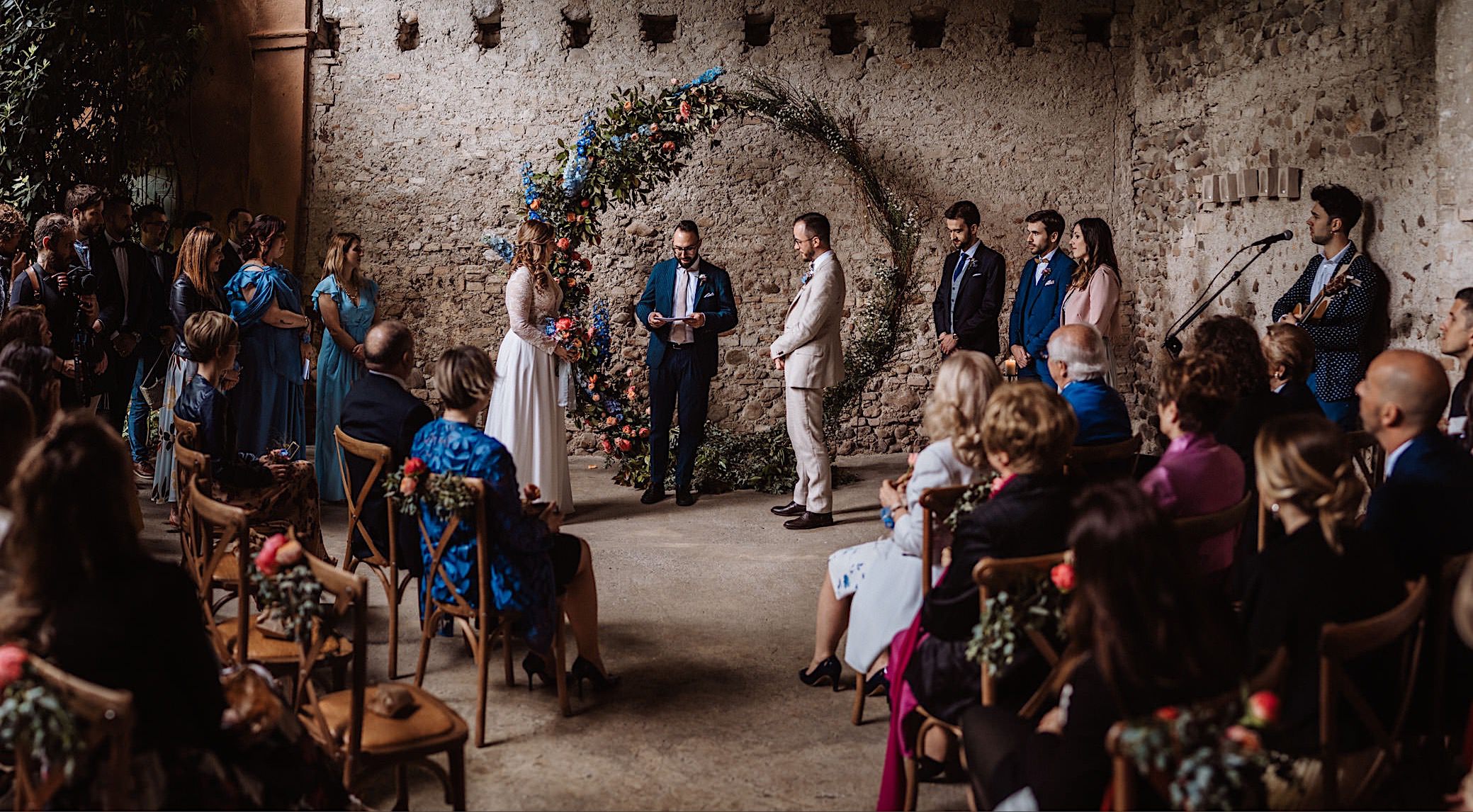 wedding ceremony at convento dell annunciata wedding photography