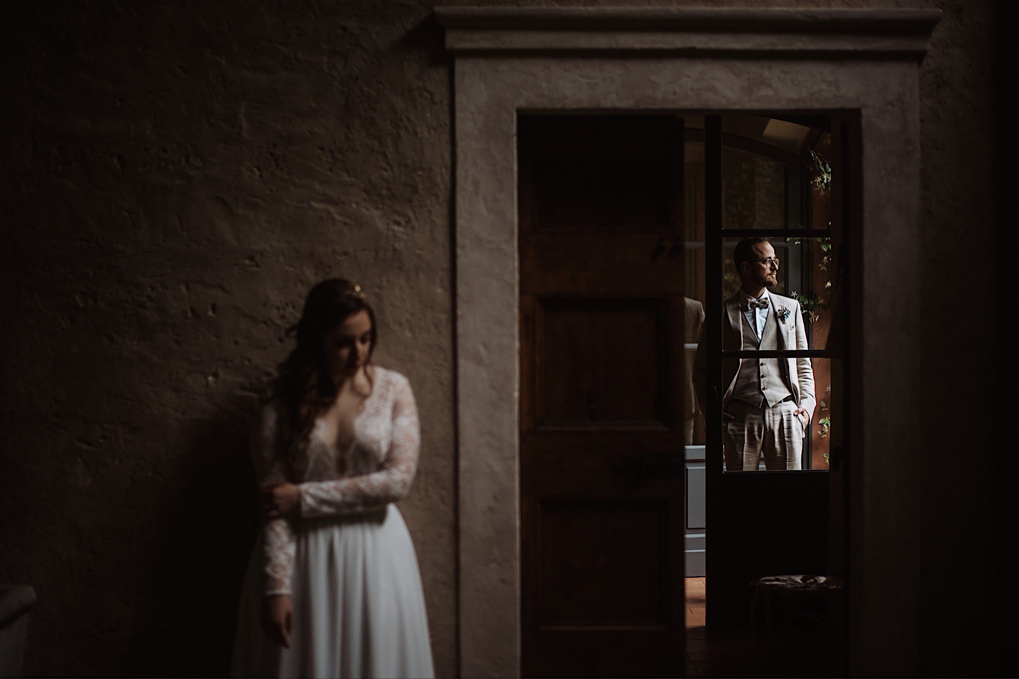 intimate couple portrait at convento dell annunciata wedding photography